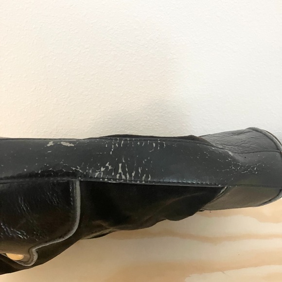 Vintage Black Juicy Couture Purse Tote Bag Handbag Daydreamer Velour Floral Y2K - Picture 7 of 10